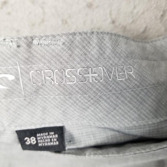 O'Neill Shorts Mens 38 Gray Crossover Hybrid Stretch Quick Dry Zip Pocket D-Ring - Picture 14 of 16